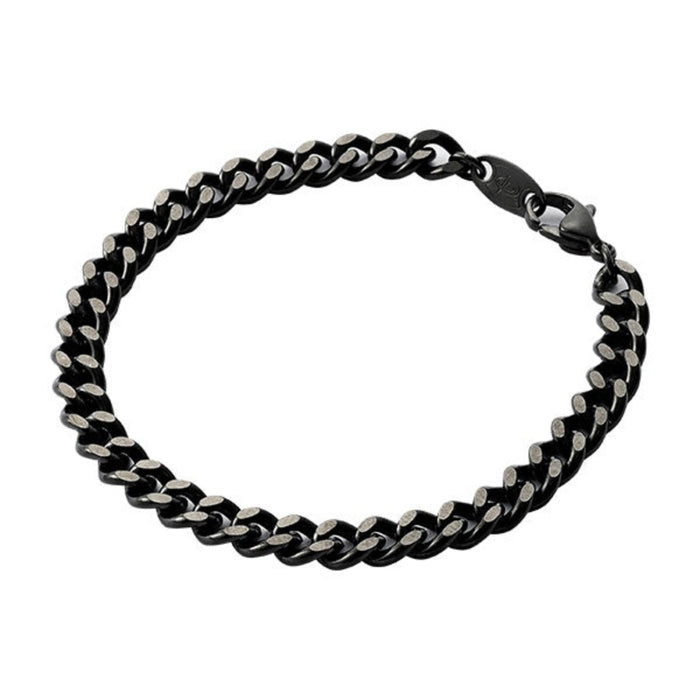 Phiten Carbonized Titanium Chain Bracelet