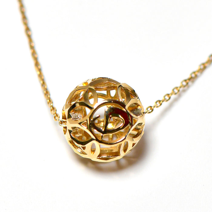 Phiten 18K Temari Ball Necklace Close Up