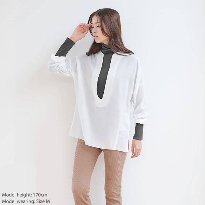 Freeasy High Neck T-Shirt Long Sleeve