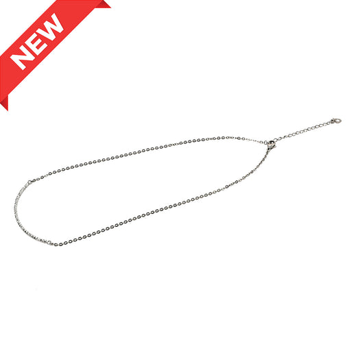 Titanium Chain Necklace with Stainless Round Bar