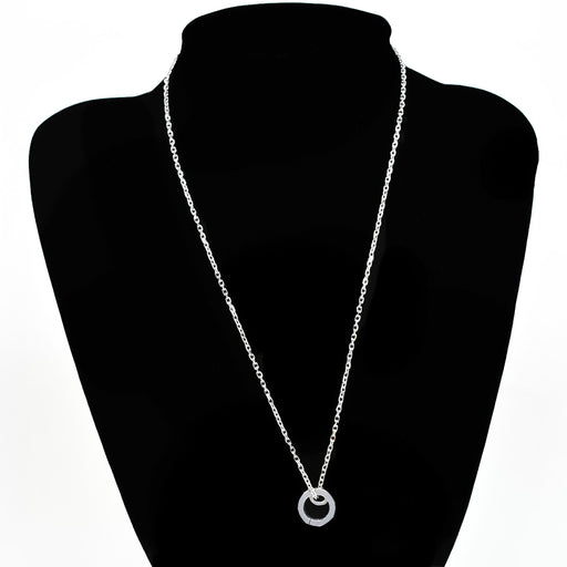 PhitenSG Ring Holder Necklace in silver, showcasing its sleek design and ring-holding feature