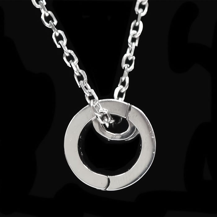 Close-up of PhitenSG Ring Holder Necklace highlighting the secure ring holder mechanism