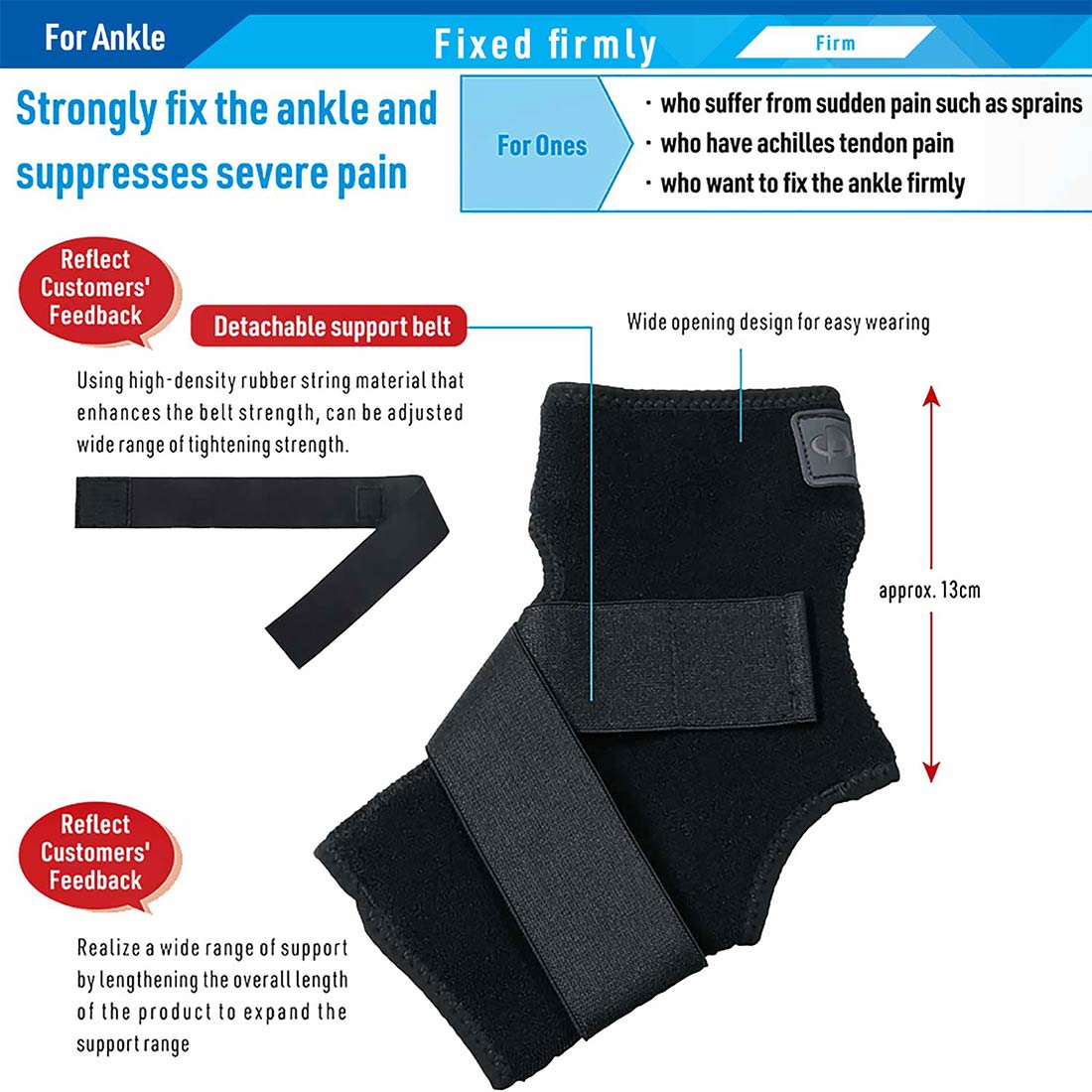 Phiten Metax Wrist & Ankle Wrap Brace - Aqua-Metals Technology For Support & Comfort