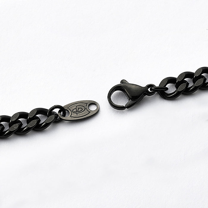 Phiten Carbonized Titanium Chain Necklace