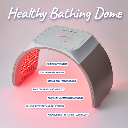 Phiten Dome - Portable Full-Body Infrared Therapy Device for Relaxation, Muscle Recovery, Improved Circulation, and Detoxification