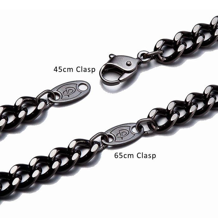 Titanium Chain Necklace Carbonized Accessories PhitenSG
