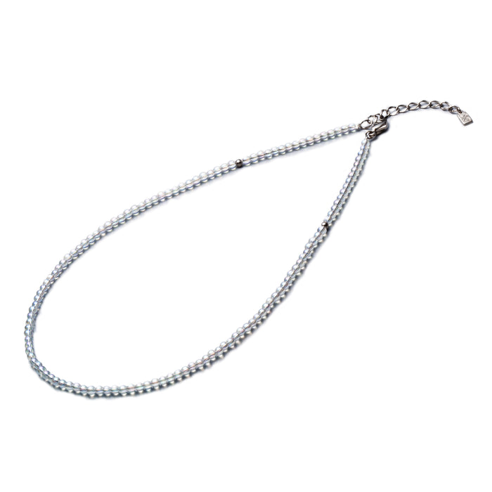 Titanium Crystal Necklace Accessories 7 Colours / 40cm_w 5cm adjuster / AQ812051_3mm PhitenSG