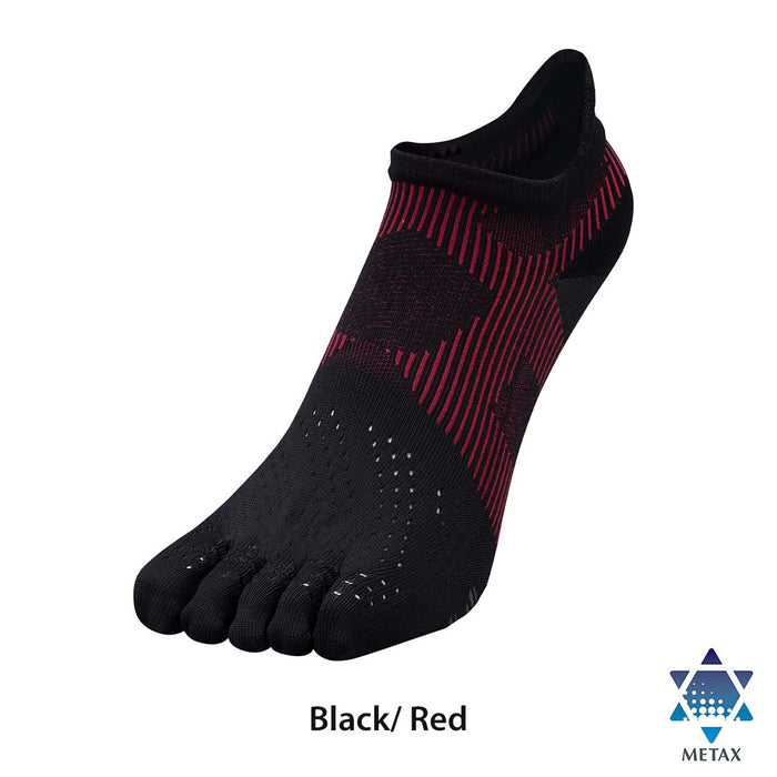 Metax Socks King Racer 5 Toe Footcare Black/Red / 23-25cm / AL941471 PhitenSG