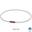 Rakuwa Necklace Wire Extreme Accessories Black/Red / 40cm / TG784051 PhitenSG