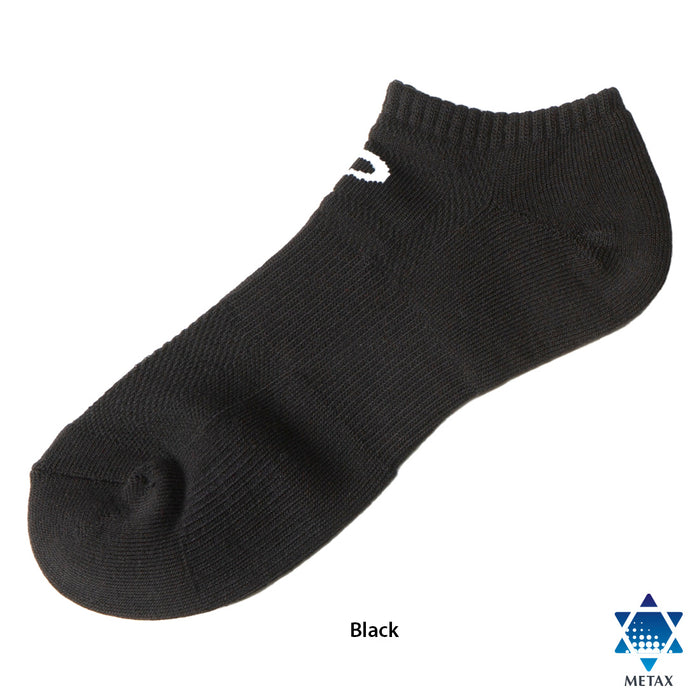 Metax Sport Socks Ankle (2pairs) Footcare Black / 22-24cm / AL943070 PhitenSG