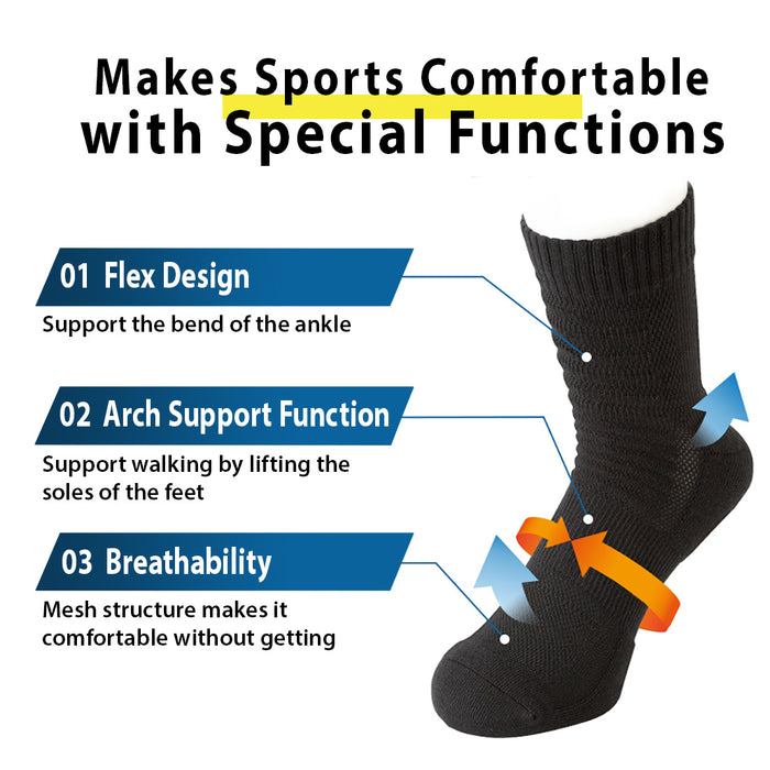 Metax Sport Socks Ankle (2pairs) Footcare PhitenSG