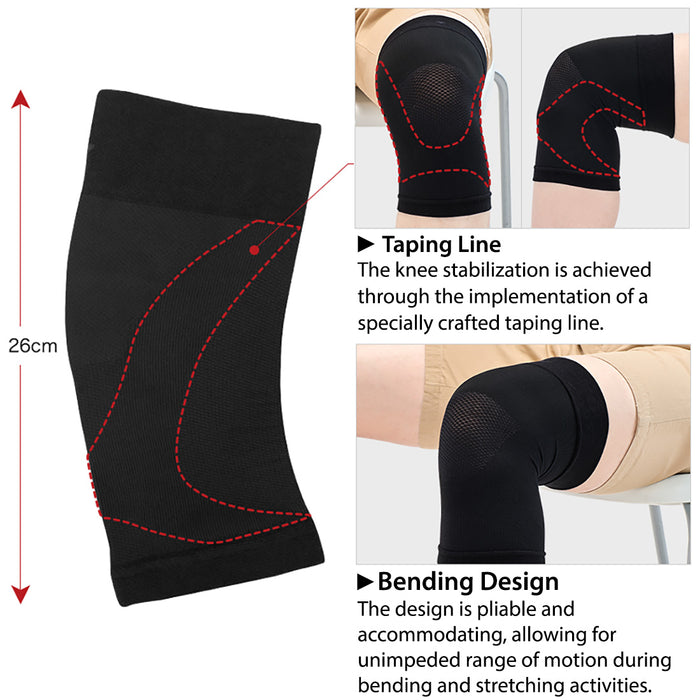 Metax Supporter Knee Soft_Super Light Type Supporter PhitenSG