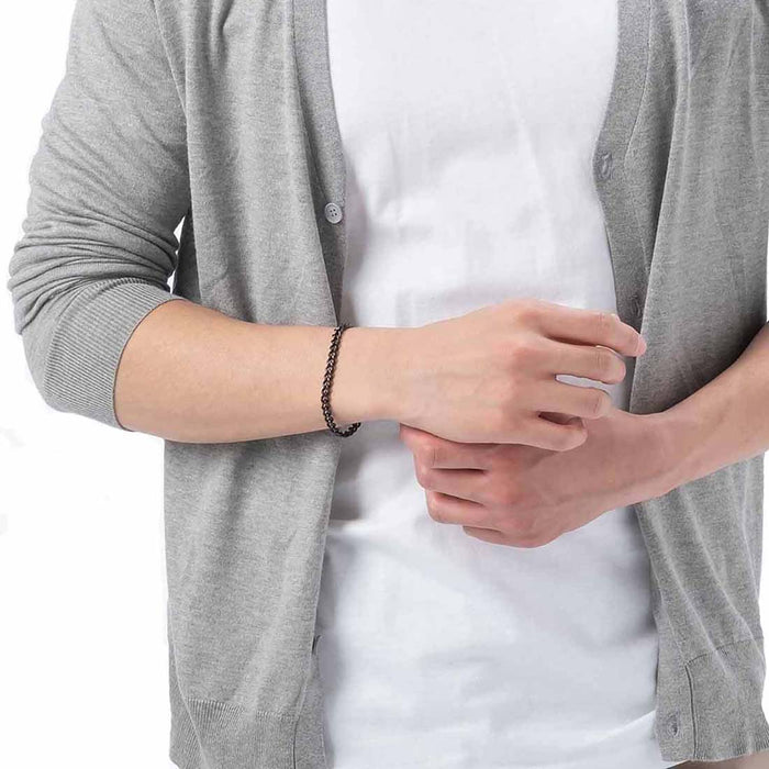 Phiten Titanium Chain Bracelet Carbonized Accessories PhitenSG