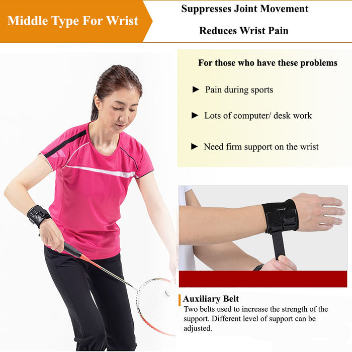 PhitenSG Metax Wrist Supporter Middle with dual belts for enhanced support