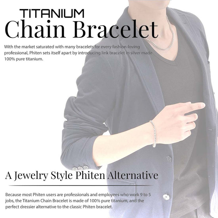 Titanium Hard Coat Bracelet Metax Slim - Phiten
