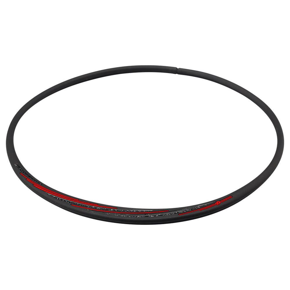 Rakuwa Necklace S Slash Line w lame Accessories Black/Red / 43cm / TG713152 PhitenSG